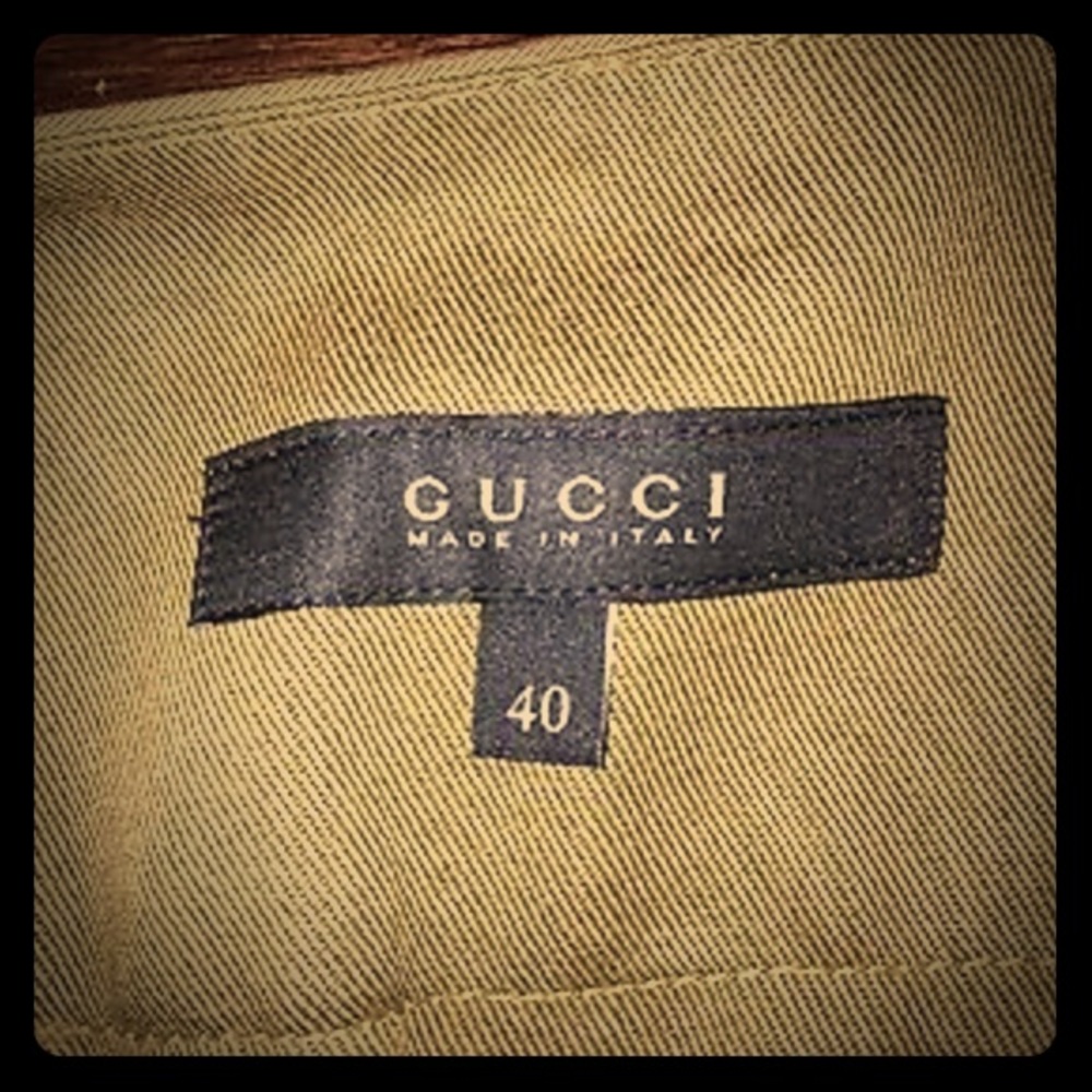 gucci Khaki School girl Skirt Sz.4 Womens Italian